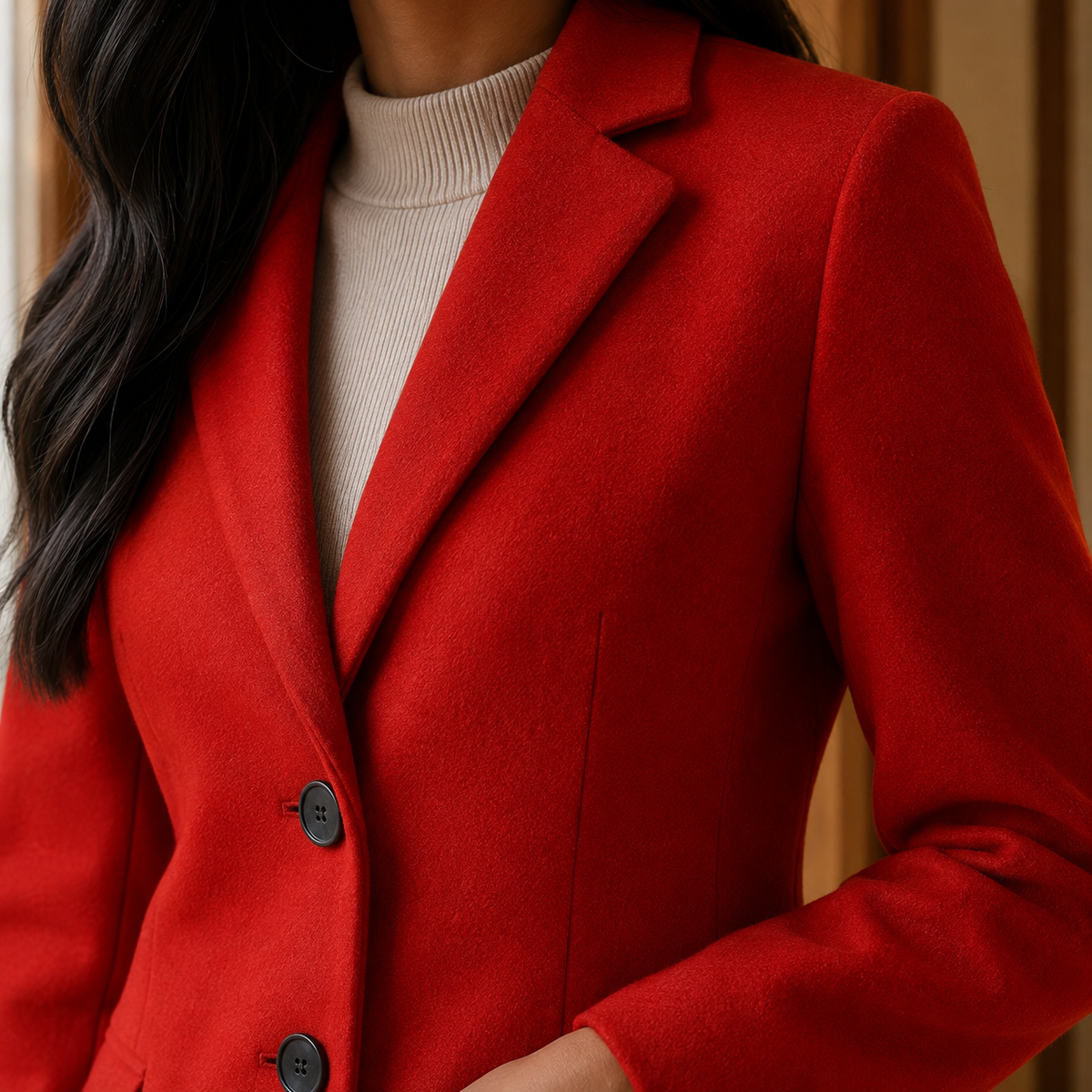 Scarlett | Single-Breasted Wool Overcoat