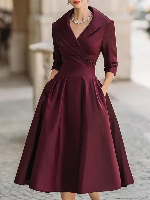 Aveline™ | Elegant Satin Dress