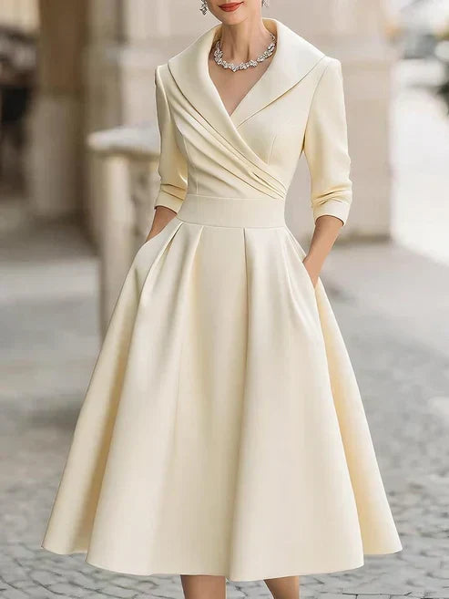 Aveline™ | Elegant Satin Dress
