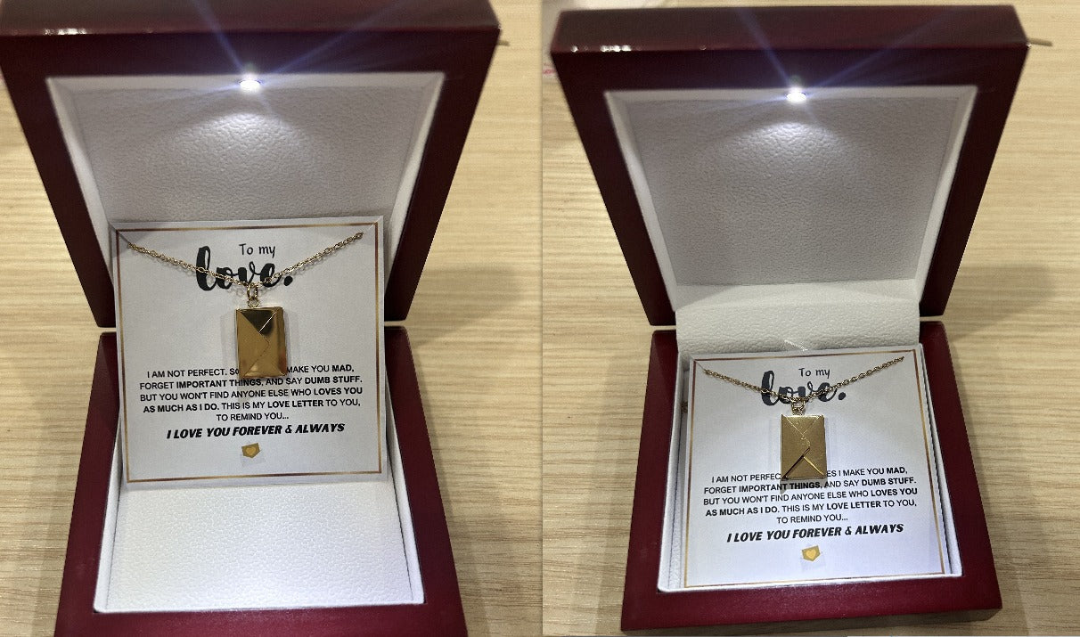 Necklace with a Love Letter – To My Sweetheart