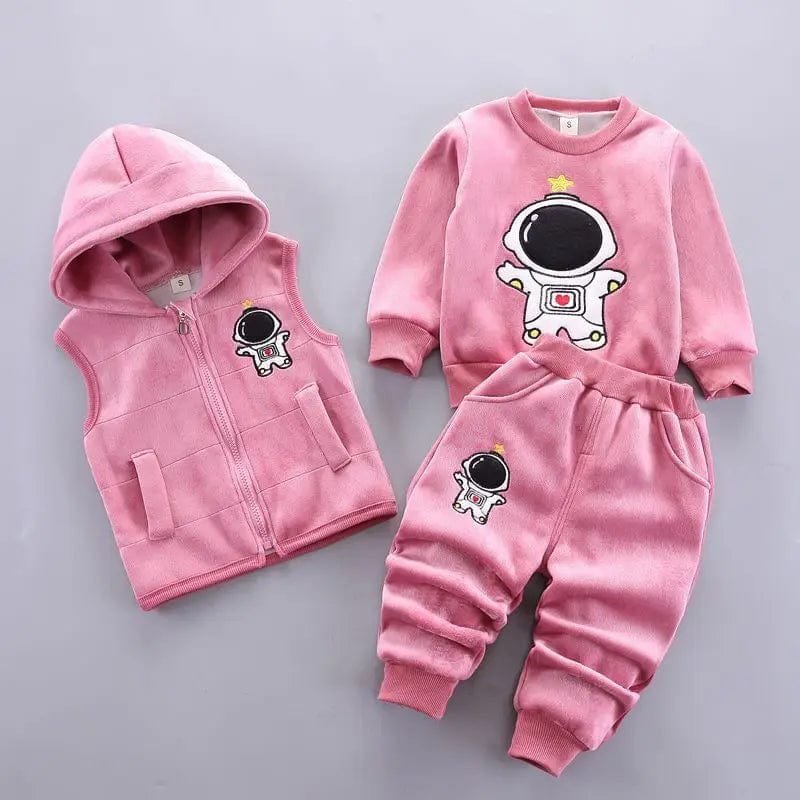 TinyTeddy™ – Cosy Bear Hooded Vest 3-Piece Set