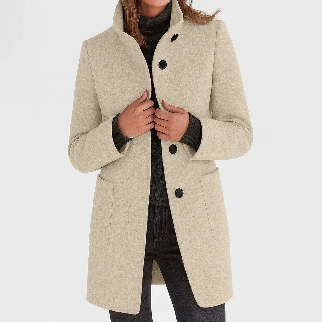Evelina | Stand Collar Coat