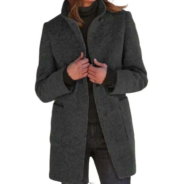 Evelina | Stand Collar Coat