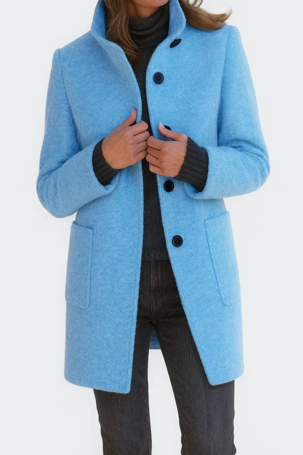 Evelina | Stand Collar Coat
