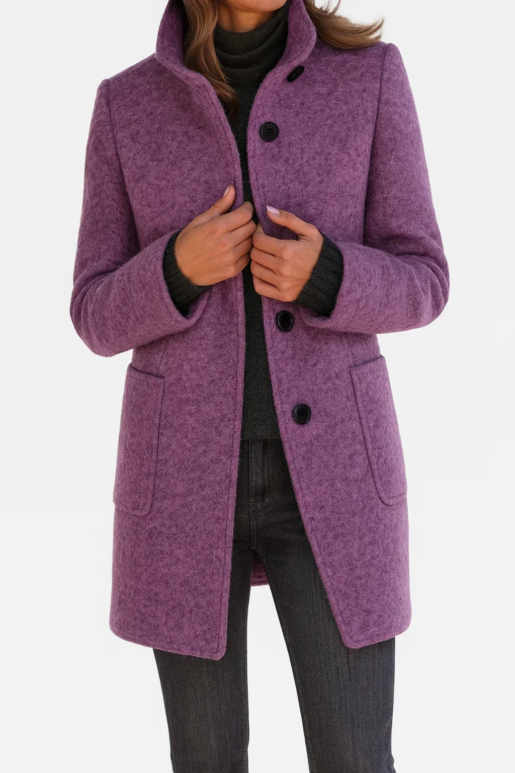 Evelina | Stand Collar Coat