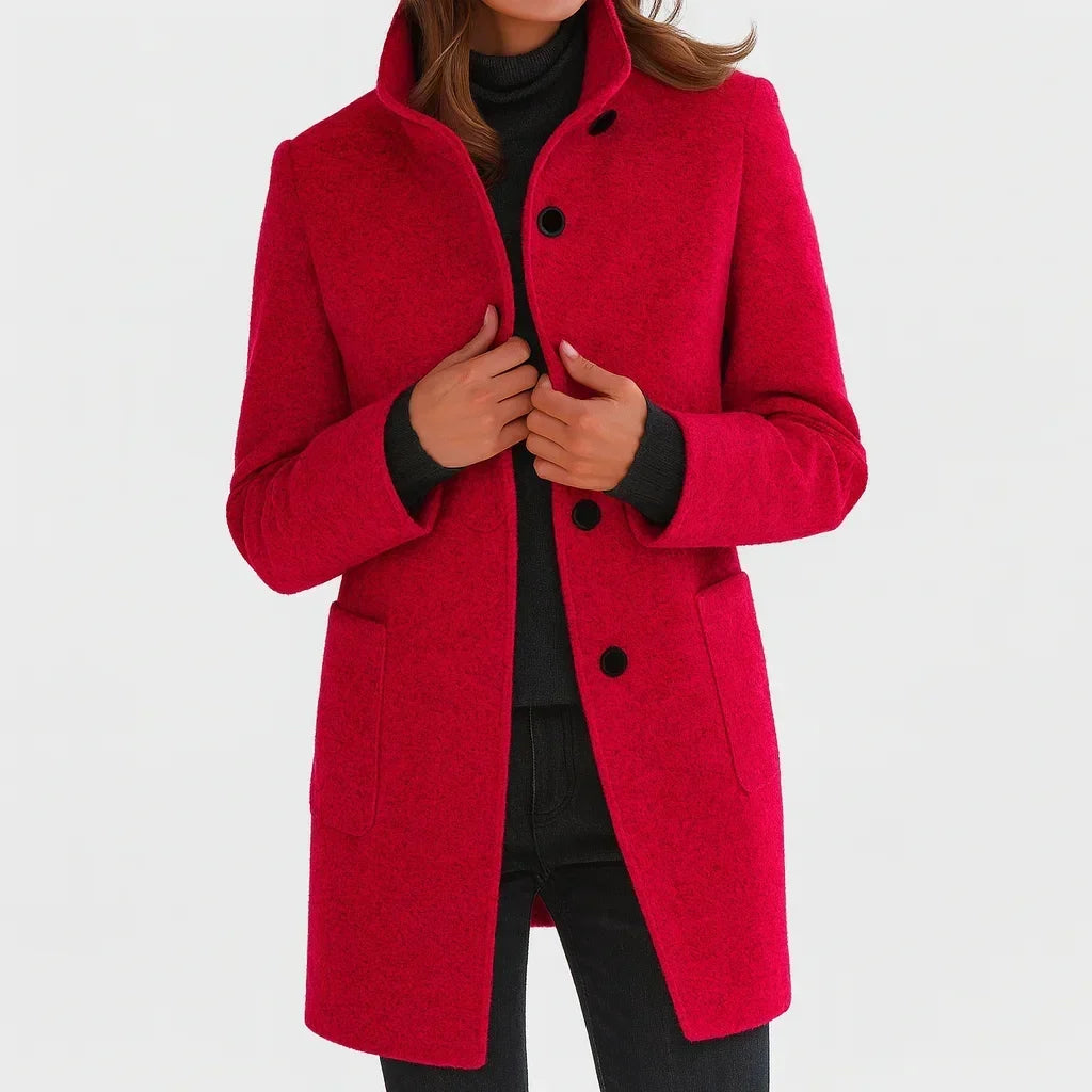 Evelina | Stand Collar Coat
