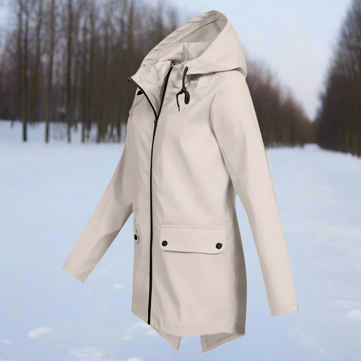 Juno | Hooded Longline Rain Jacket