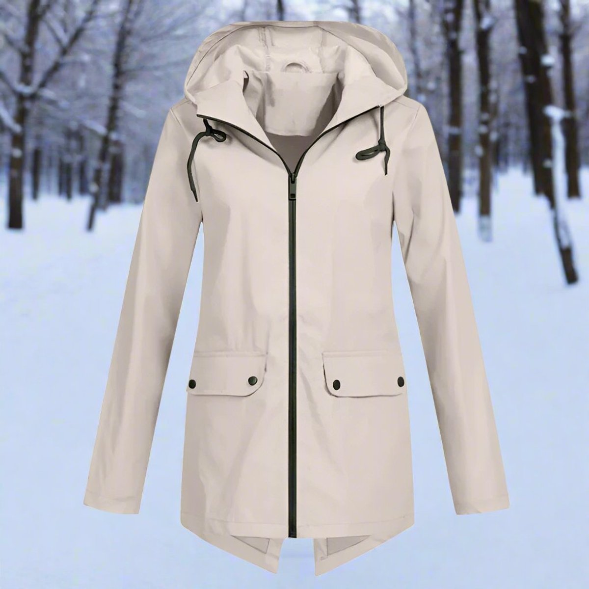 Juno | Hooded Longline Rain Jacket