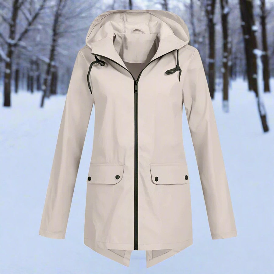 Juno | Hooded Longline Rain Jacket