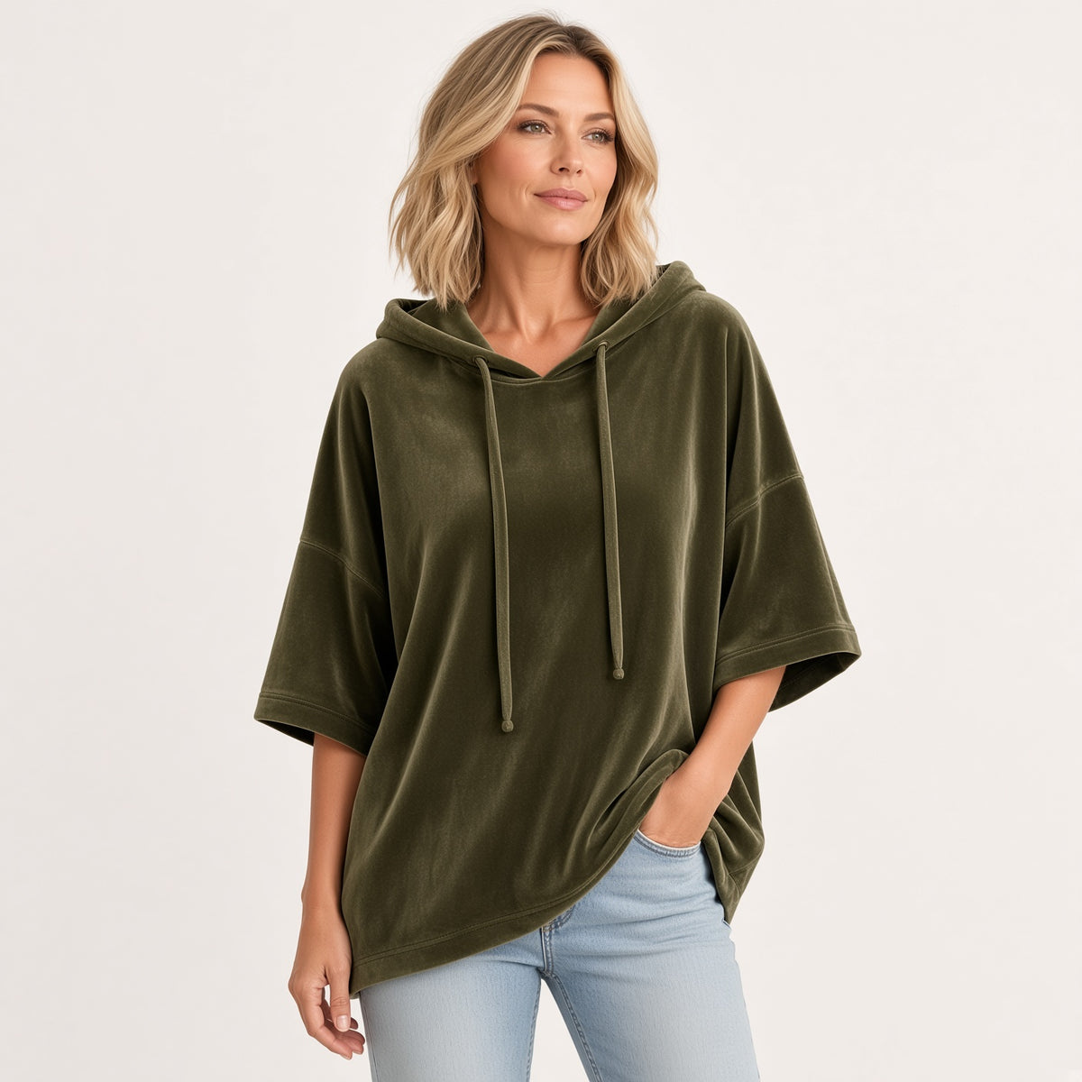 Luana | Luxe Velour Oversized Hoodie